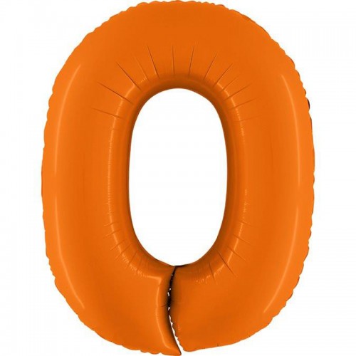 Balão Número 0 Laranja